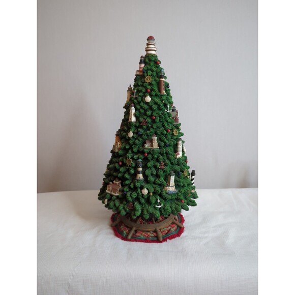 DANBURY MINT Captain's Lighthouse Christmas Tree Nautical ** Some Lights Down - Picture 6 of 10